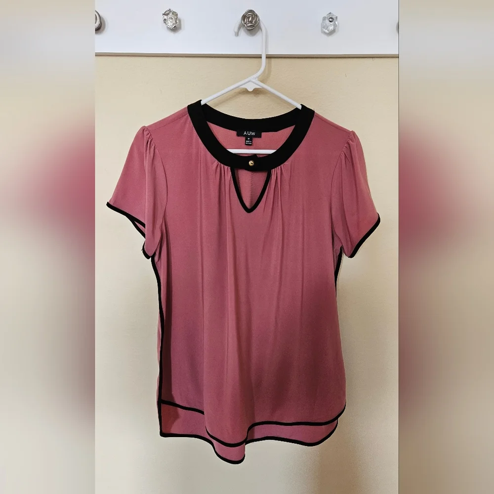 Pink Women's Blouse Size M